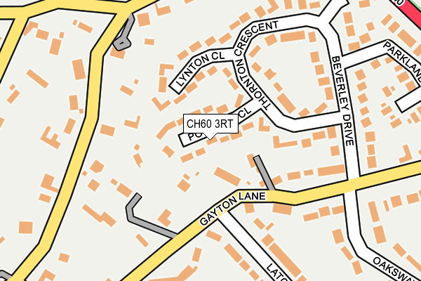 CH60 3RT map - OS OpenMap – Local (Ordnance Survey)
