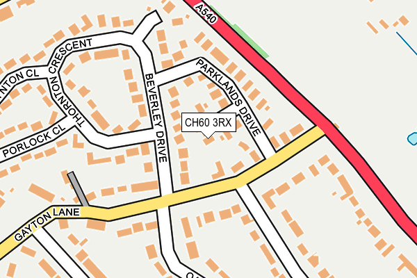 CH60 3RX map - OS OpenMap – Local (Ordnance Survey)