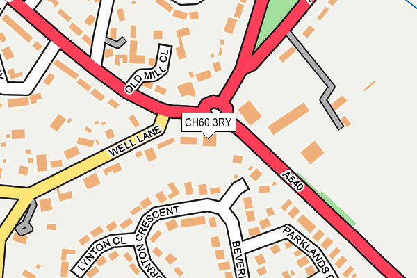 CH60 3RY map - OS OpenMap – Local (Ordnance Survey)