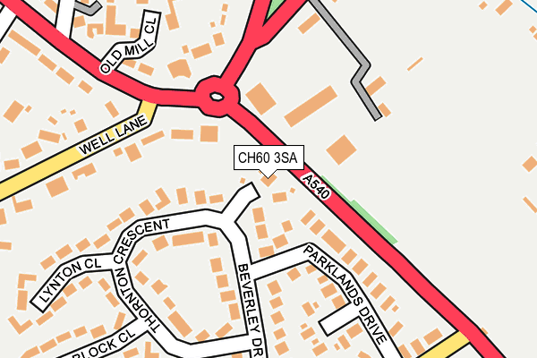 CH60 3SA map - OS OpenMap – Local (Ordnance Survey)