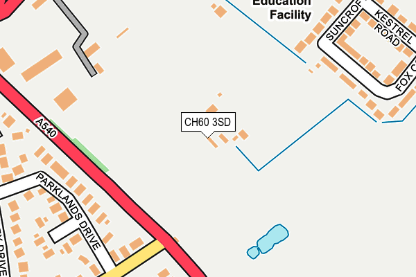 CH60 3SD map - OS OpenMap – Local (Ordnance Survey)