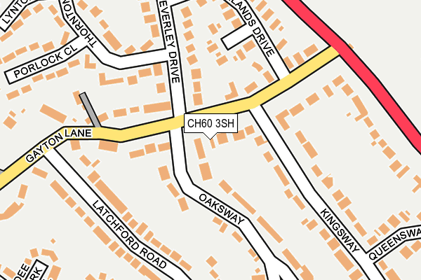 CH60 3SH map - OS OpenMap – Local (Ordnance Survey)