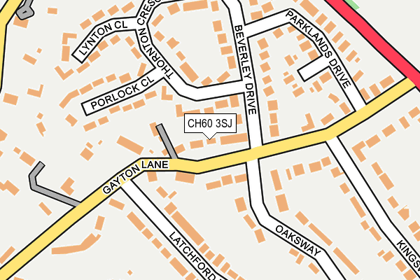 CH60 3SJ map - OS OpenMap – Local (Ordnance Survey)