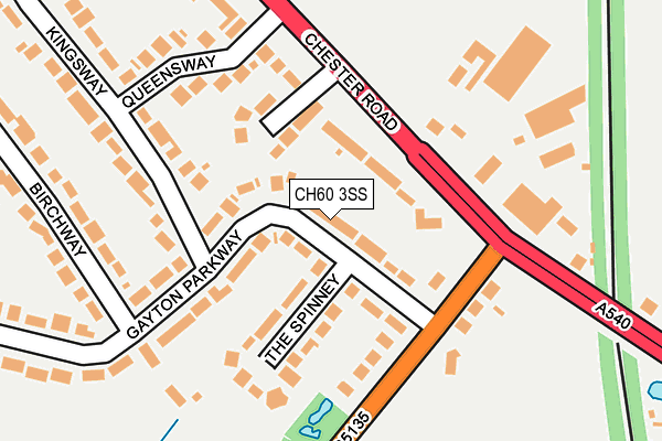 CH60 3SS map - OS OpenMap – Local (Ordnance Survey)