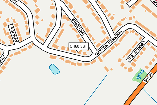 CH60 3ST map - OS OpenMap – Local (Ordnance Survey)