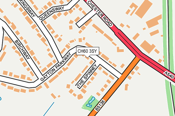 CH60 3SY map - OS OpenMap – Local (Ordnance Survey)