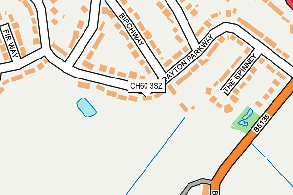 CH60 3SZ map - OS OpenMap – Local (Ordnance Survey)