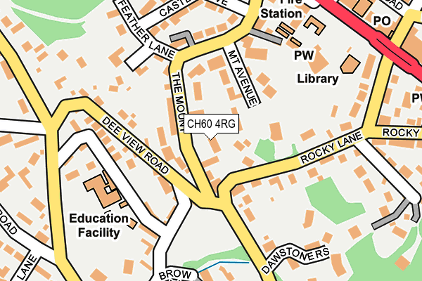 CH60 4RG map - OS OpenMap – Local (Ordnance Survey)