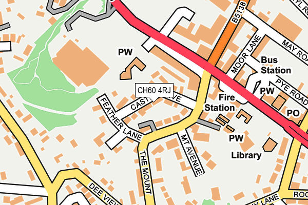 CH60 4RJ map - OS OpenMap – Local (Ordnance Survey)