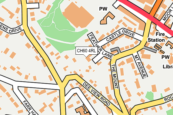 CH60 4RL map - OS OpenMap – Local (Ordnance Survey)