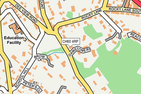 CH60 4RP map - OS OpenMap – Local (Ordnance Survey)