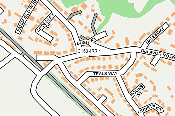 CH60 4RR map - OS OpenMap – Local (Ordnance Survey)