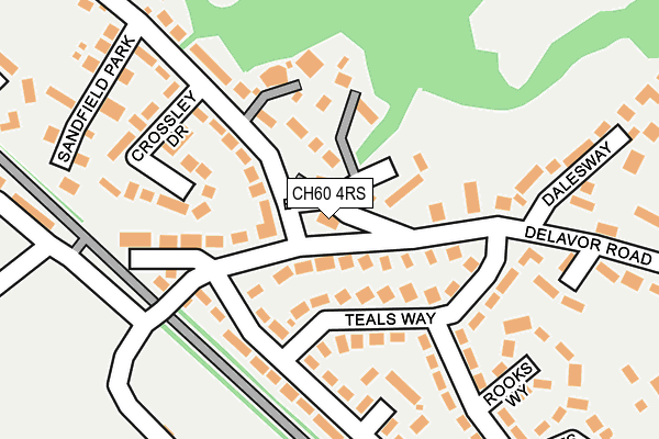 CH60 4RS map - OS OpenMap – Local (Ordnance Survey)