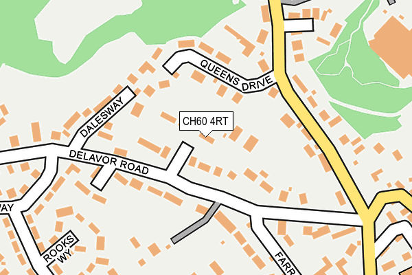 CH60 4RT map - OS OpenMap – Local (Ordnance Survey)