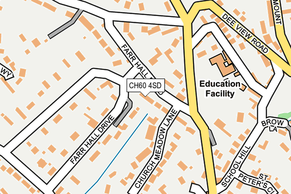 CH60 4SD map - OS OpenMap – Local (Ordnance Survey)