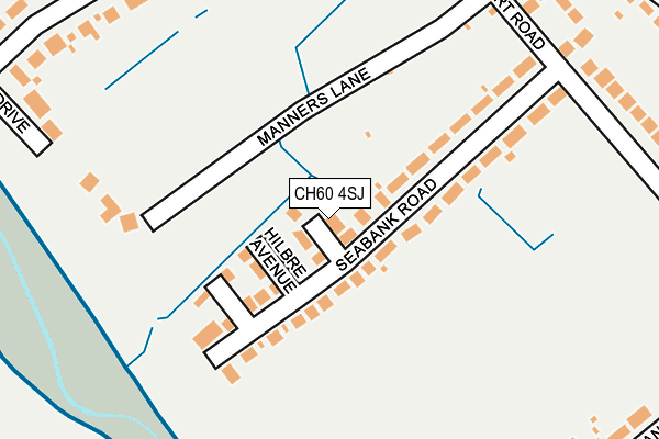 CH60 4SJ map - OS OpenMap – Local (Ordnance Survey)