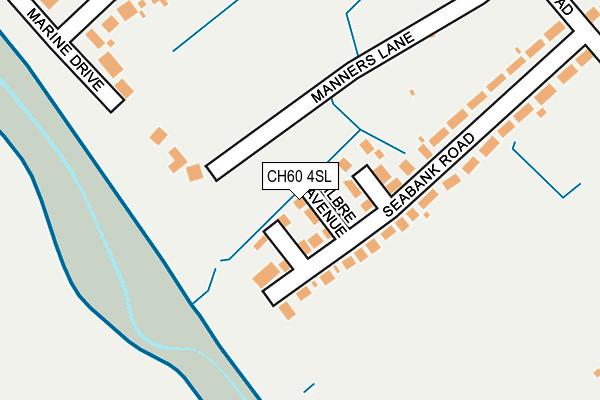 CH60 4SL map - OS OpenMap – Local (Ordnance Survey)