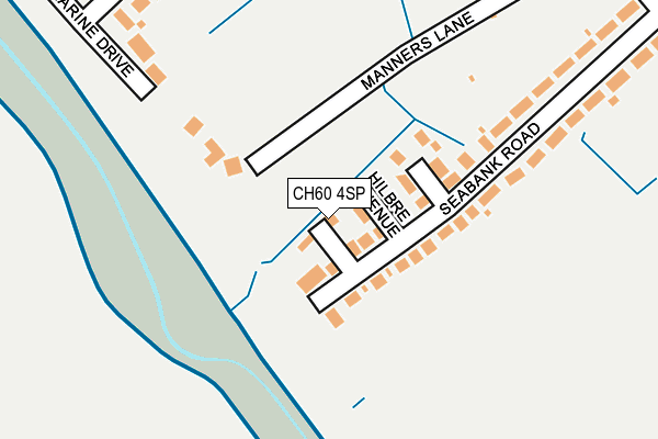 CH60 4SP map - OS OpenMap – Local (Ordnance Survey)