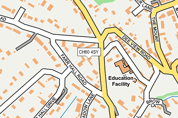 CH60 4SY map - OS OpenMap – Local (Ordnance Survey)