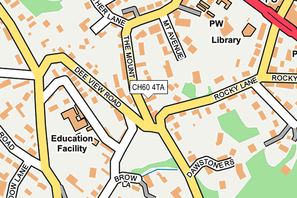 CH60 4TA map - OS OpenMap – Local (Ordnance Survey)