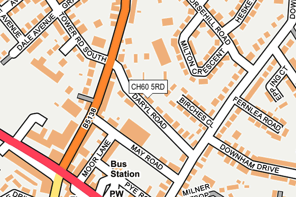 CH60 5RD map - OS OpenMap – Local (Ordnance Survey)