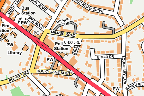 CH60 5RL map - OS OpenMap – Local (Ordnance Survey)