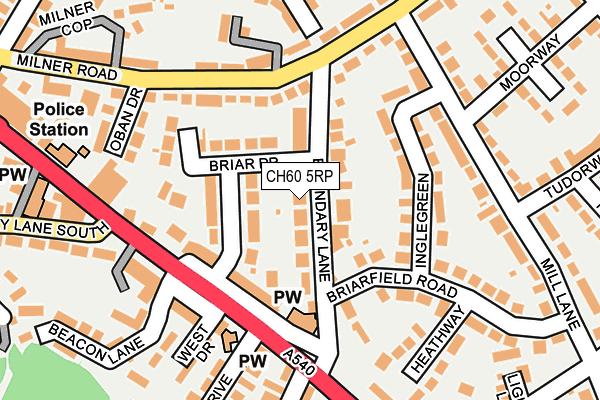 CH60 5RP map - OS OpenMap – Local (Ordnance Survey)