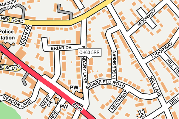 CH60 5RR map - OS OpenMap – Local (Ordnance Survey)