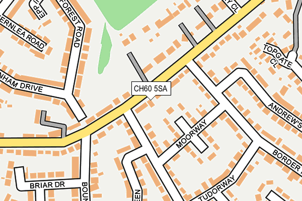 CH60 5SA map - OS OpenMap – Local (Ordnance Survey)