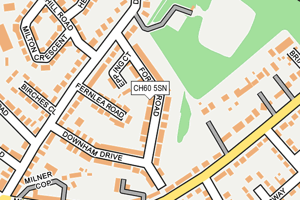 CH60 5SN map - OS OpenMap – Local (Ordnance Survey)