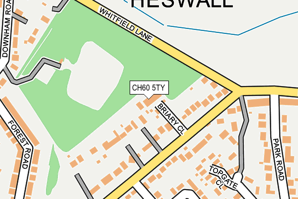 CH60 5TY map - OS OpenMap – Local (Ordnance Survey)