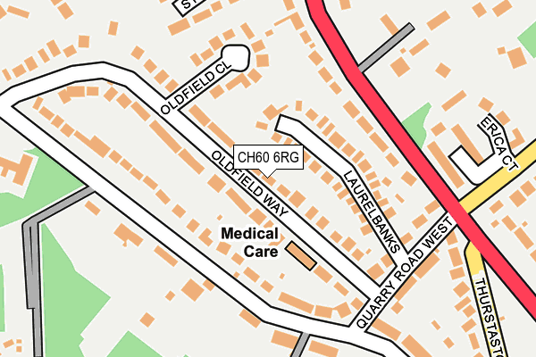 CH60 6RG map - OS OpenMap – Local (Ordnance Survey)