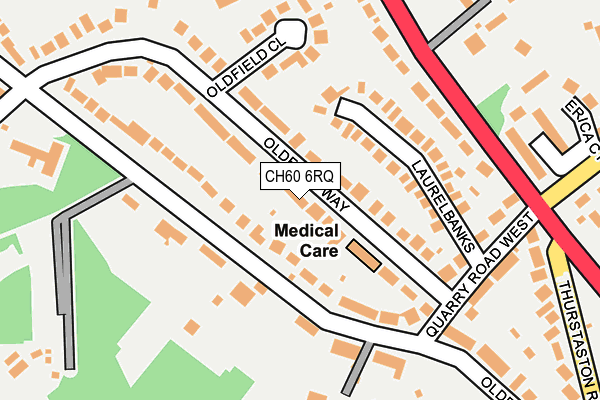 CH60 6RQ map - OS OpenMap – Local (Ordnance Survey)