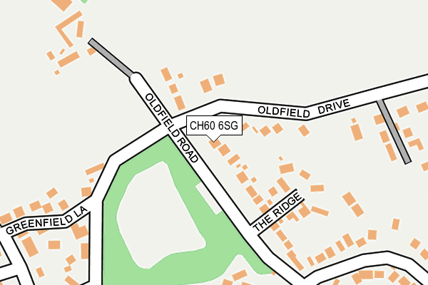 CH60 6SG map - OS OpenMap – Local (Ordnance Survey)