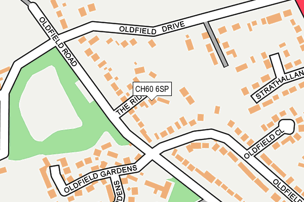 CH60 6SP map - OS OpenMap – Local (Ordnance Survey)