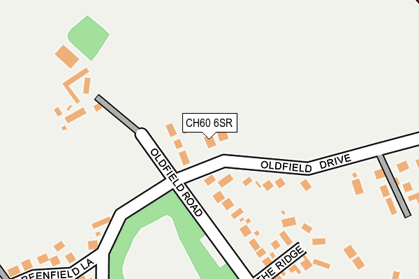 CH60 6SR map - OS OpenMap – Local (Ordnance Survey)