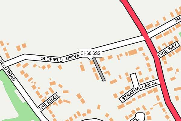 CH60 6SS map - OS OpenMap – Local (Ordnance Survey)