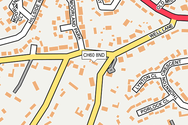 CH60 8ND map - OS OpenMap – Local (Ordnance Survey)