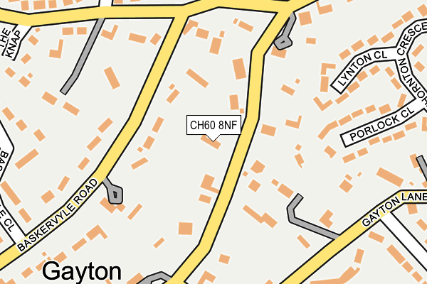 CH60 8NF map - OS OpenMap – Local (Ordnance Survey)