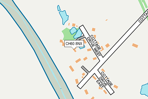 CH60 8NX map - OS OpenMap – Local (Ordnance Survey)