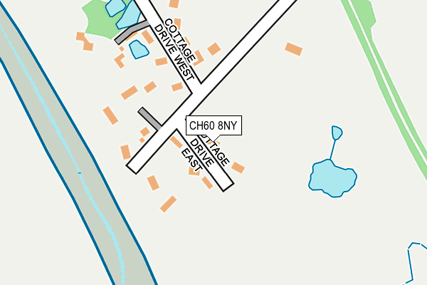 CH60 8NY map - OS OpenMap – Local (Ordnance Survey)
