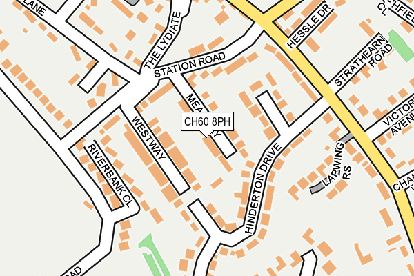 CH60 8PH map - OS OpenMap – Local (Ordnance Survey)