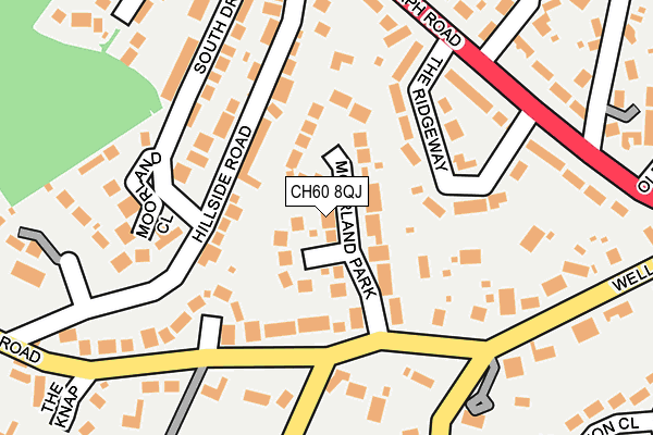CH60 8QJ map - OS OpenMap – Local (Ordnance Survey)