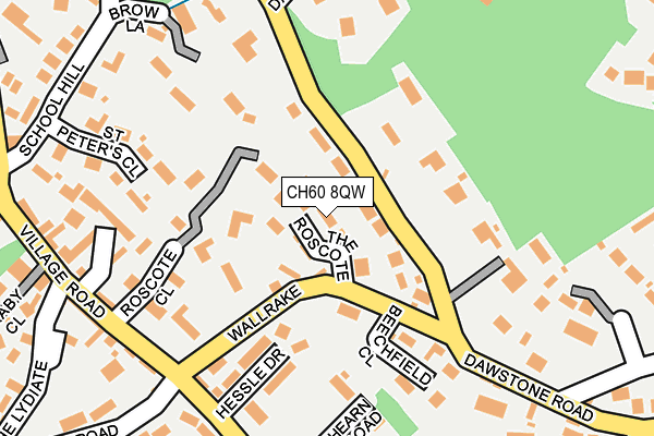 CH60 8QW map - OS OpenMap – Local (Ordnance Survey)