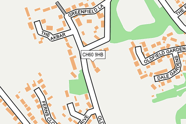 CH60 9HB map - OS OpenMap – Local (Ordnance Survey)