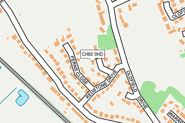 CH60 9HD map - OS OpenMap – Local (Ordnance Survey)