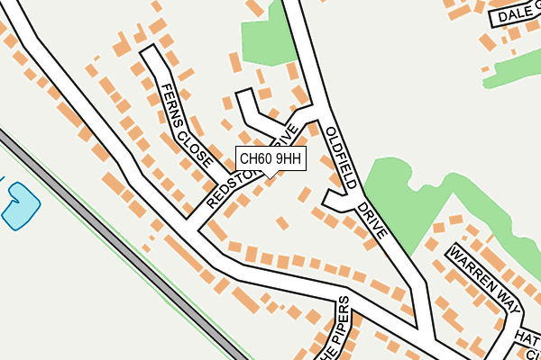 CH60 9HH map - OS OpenMap – Local (Ordnance Survey)