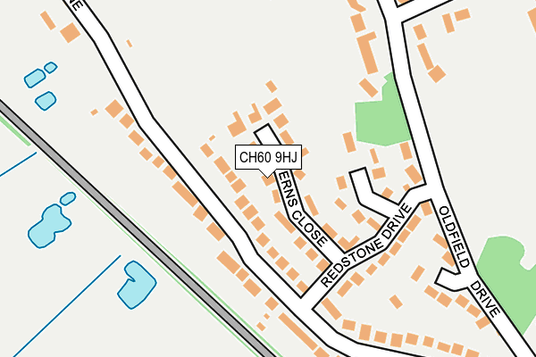 CH60 9HJ map - OS OpenMap – Local (Ordnance Survey)