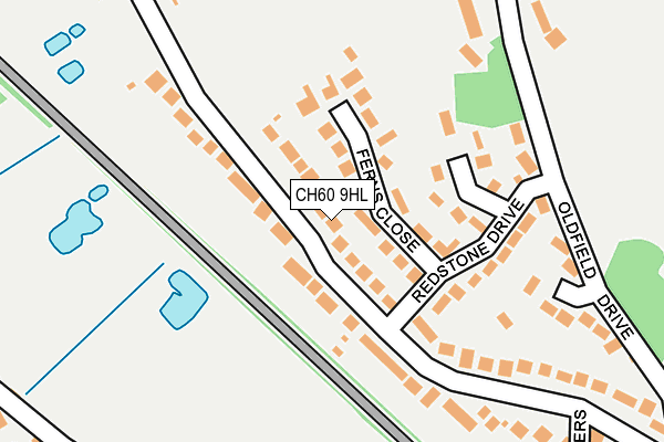 CH60 9HL map - OS OpenMap – Local (Ordnance Survey)
