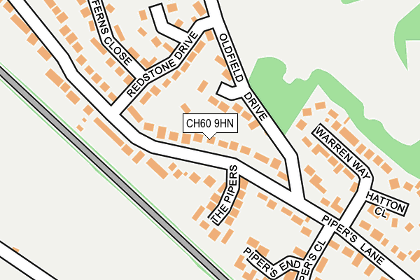 CH60 9HN map - OS OpenMap – Local (Ordnance Survey)